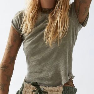 Free People Care FP Be My Baby Tee in Tropical Nut